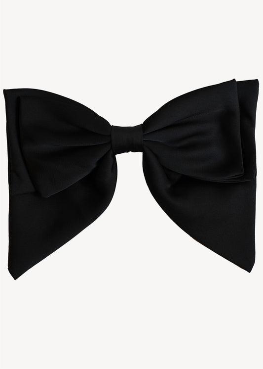 Bow Hair Clip Small Black