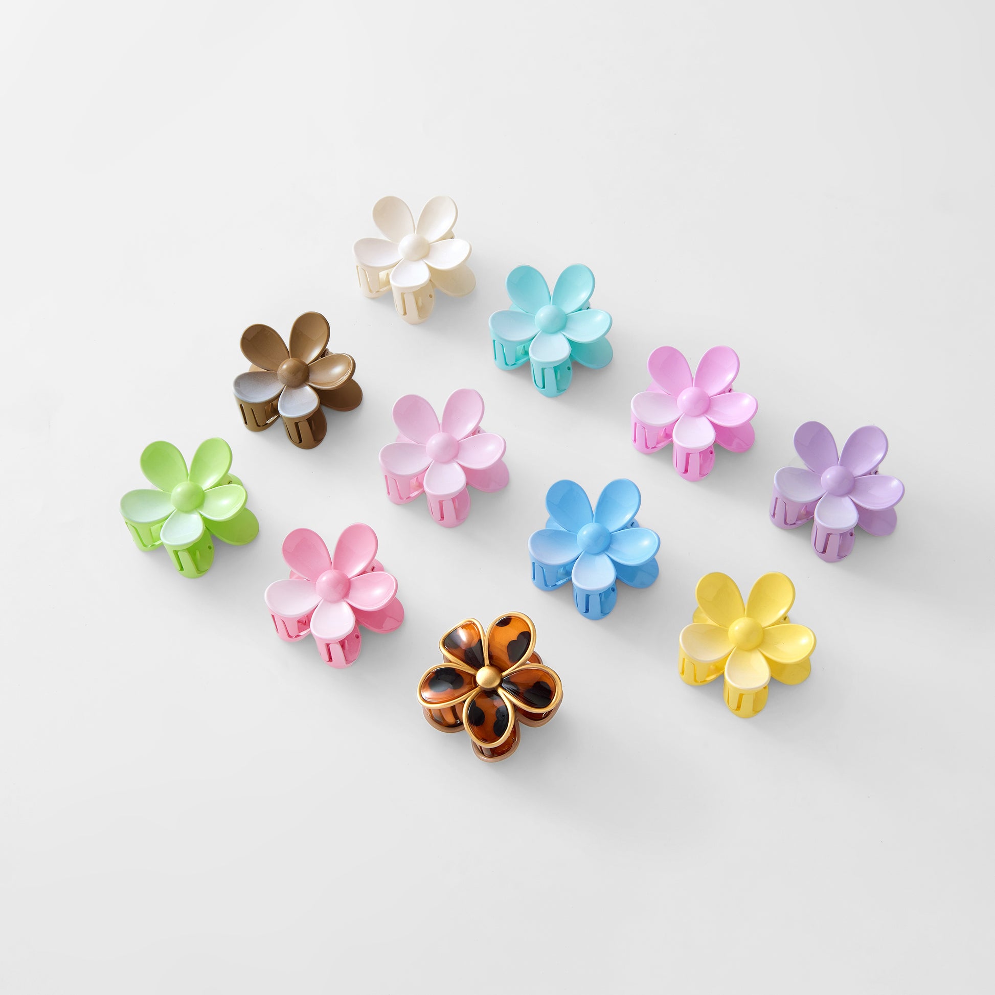 Flower Hair Clip Cream