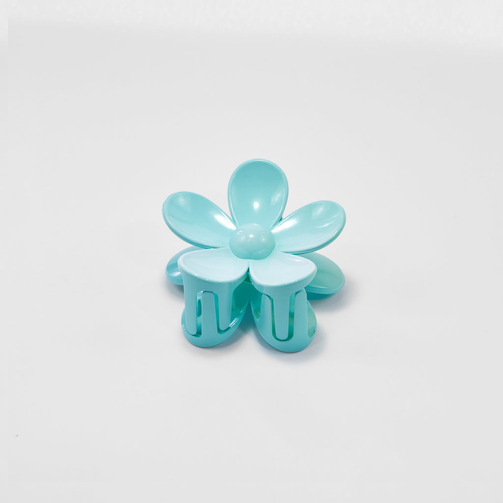 Flower Hair Clip Light Blue