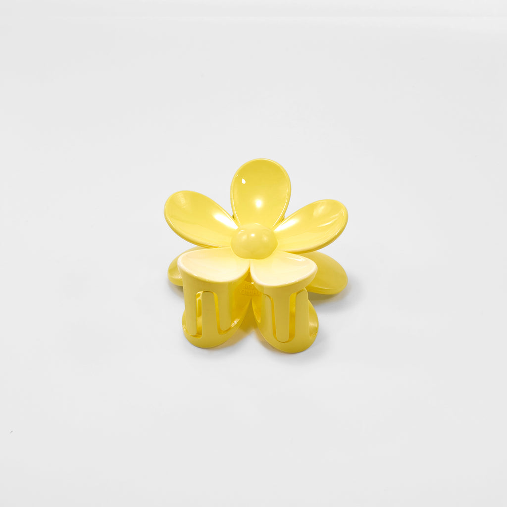 Flower Hair Clip Butter Yellow