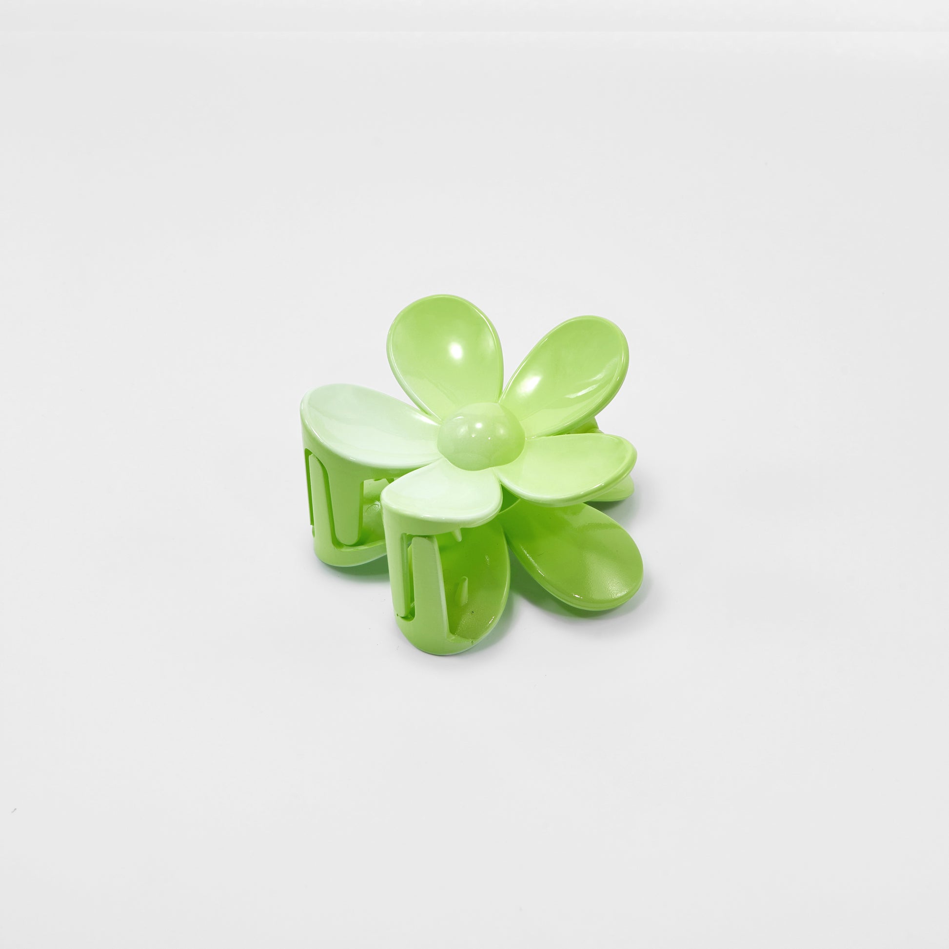 Flower Hair Clip Green