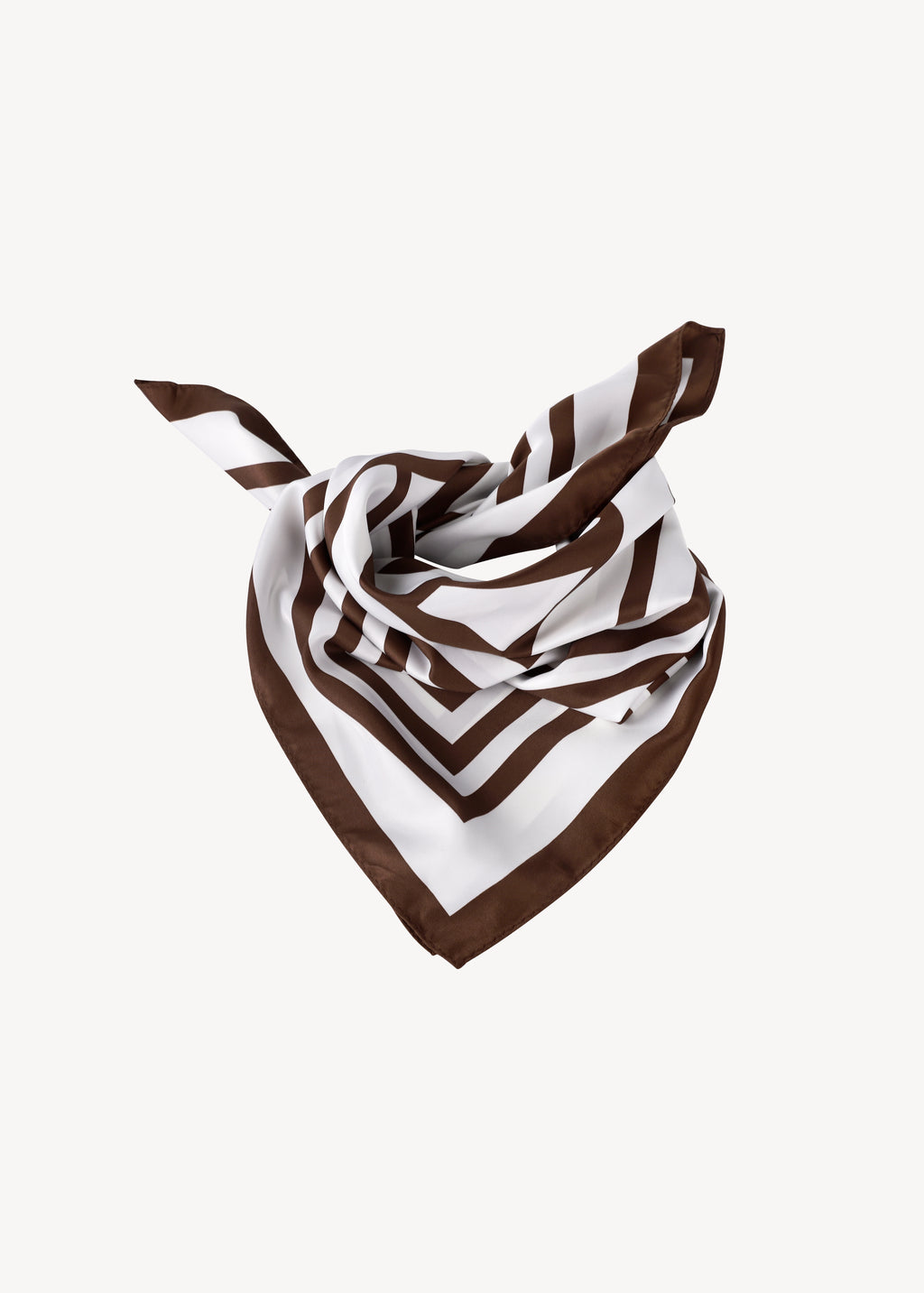 Alma Scarf Cream & Espresso