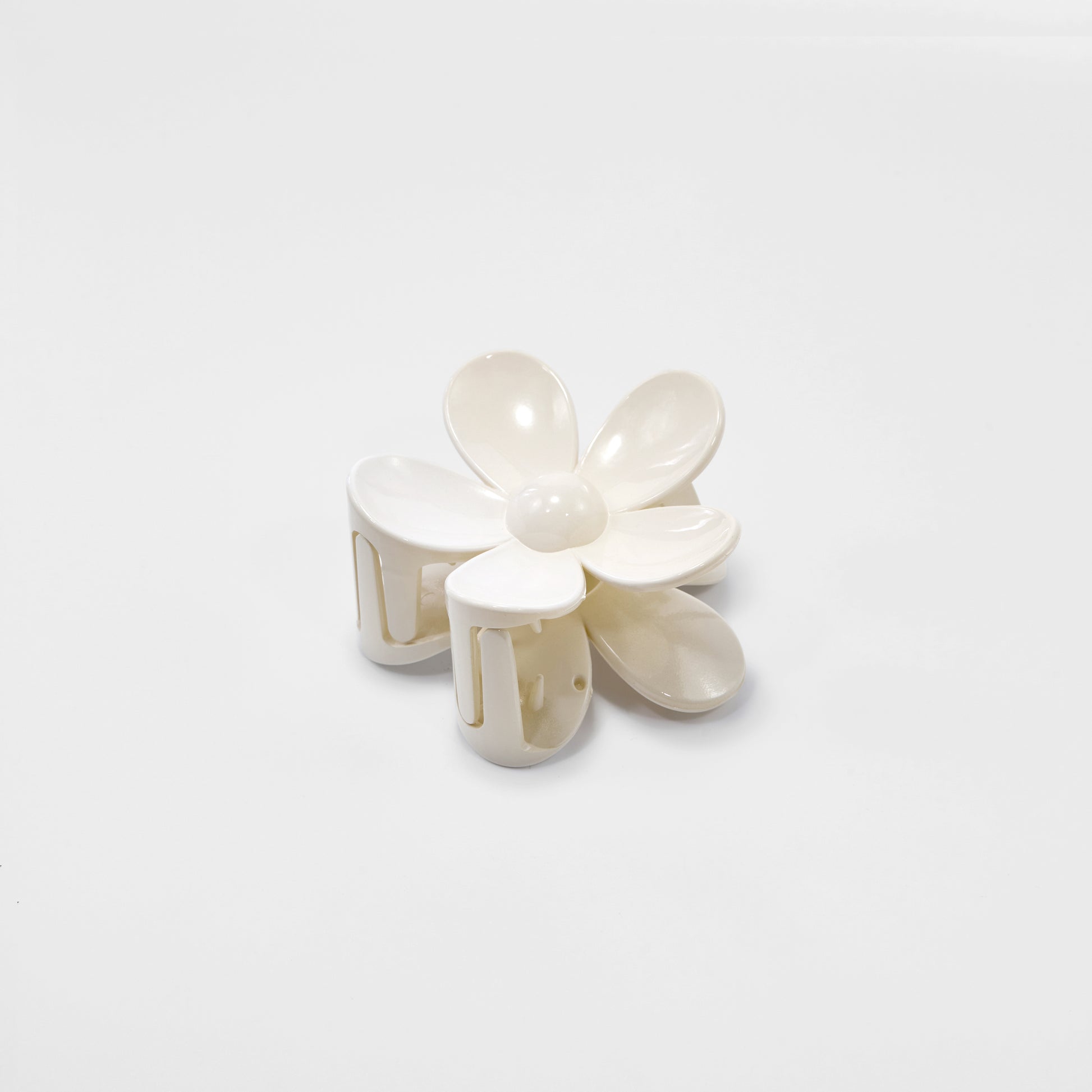 Flower Hair Clip Cream