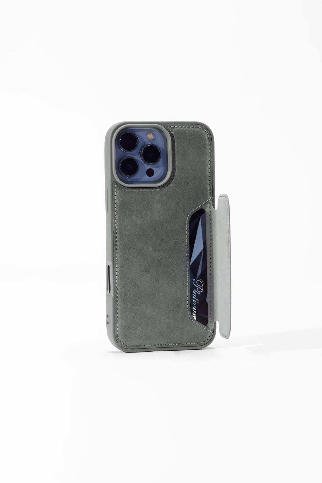 Phone Case with Cardholder Gray