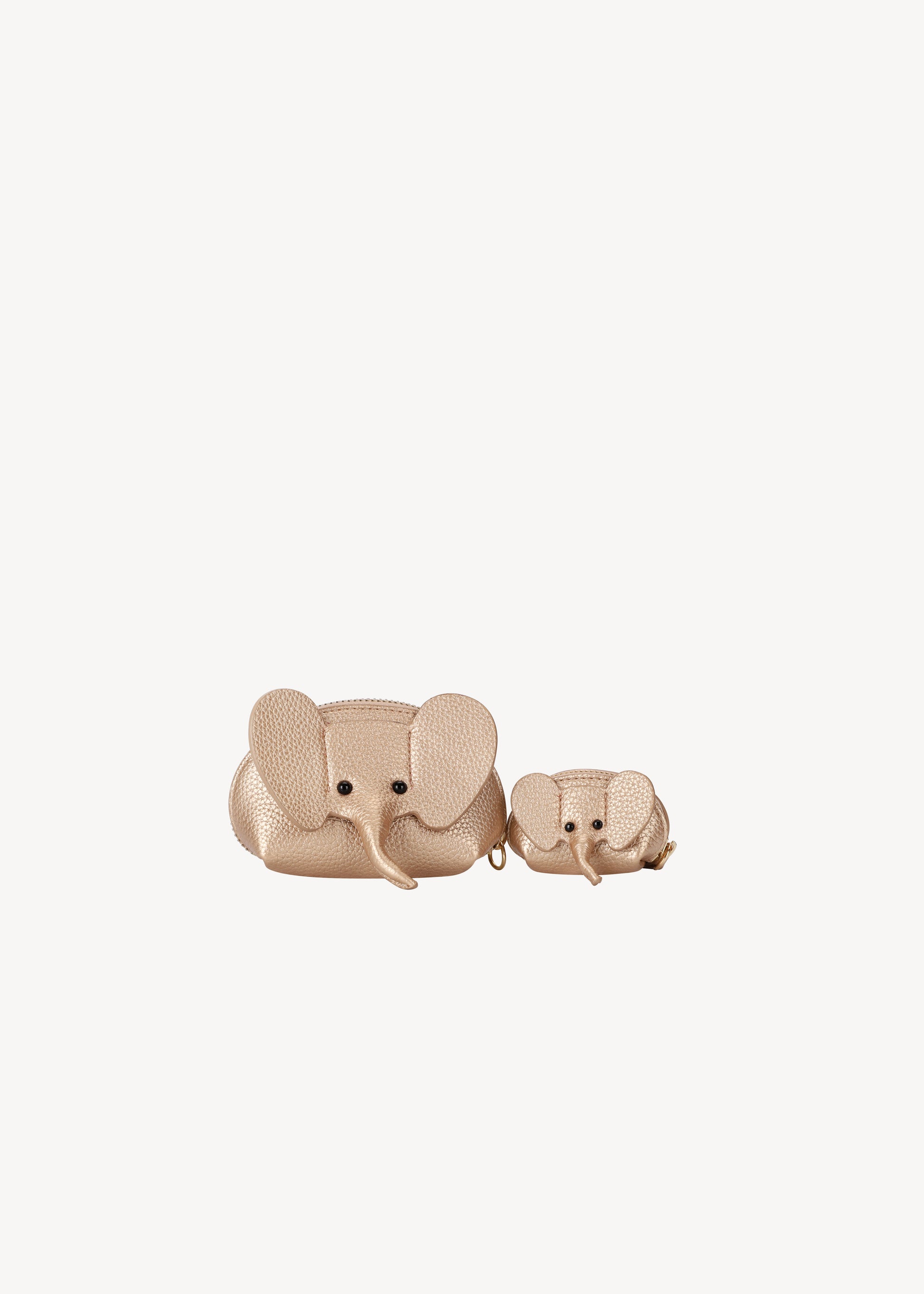 Mini Lucky Elephant Nyckelring & Berlock Guld