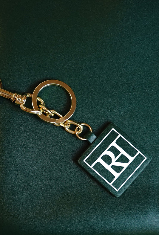 Ria & Richard Keychain Dark Green