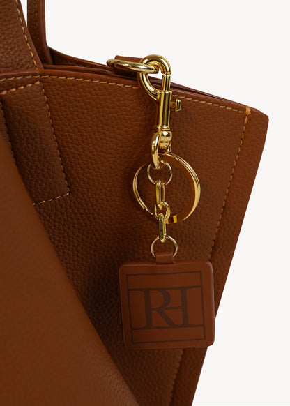 Ria & Richard Keychain Brown