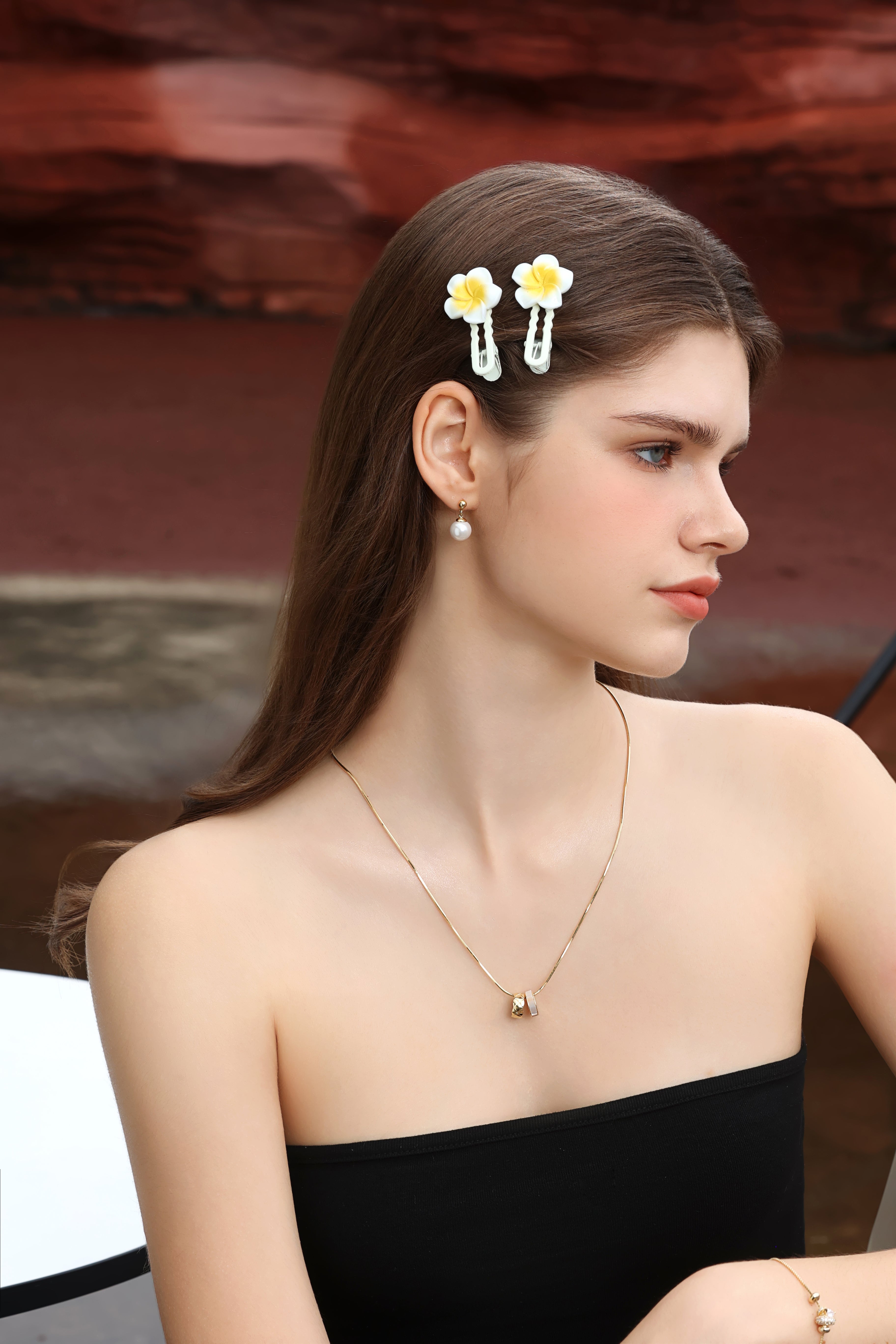 Hawaii Flower Hair Pins