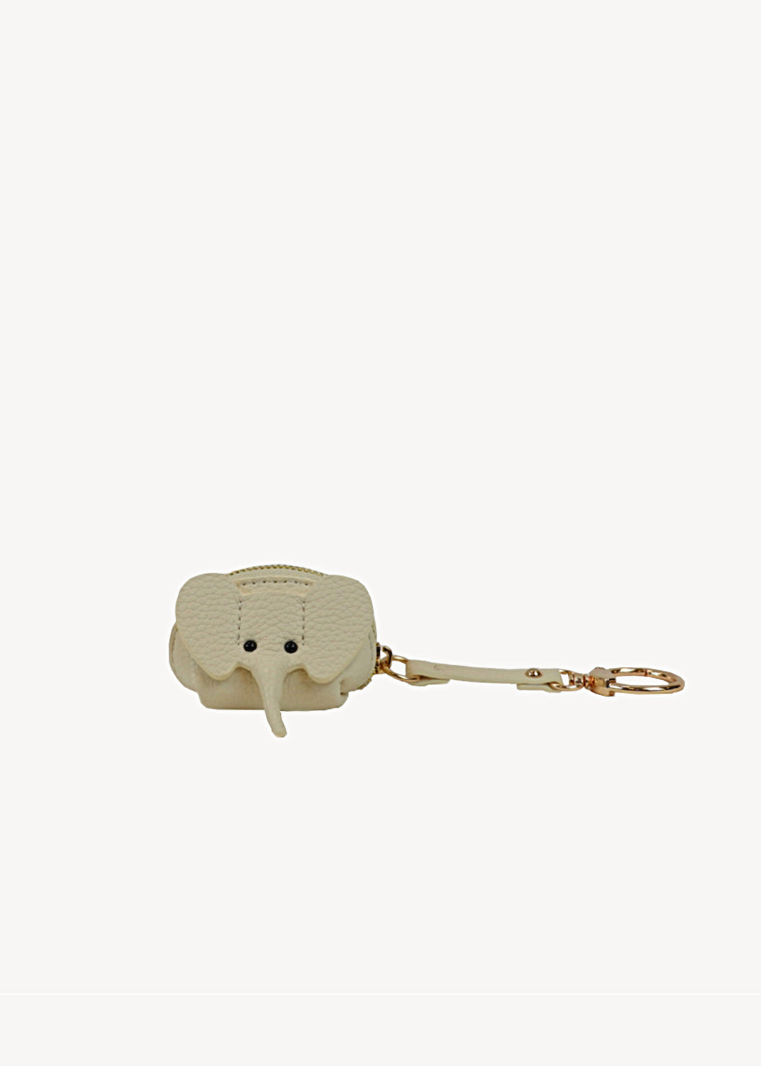 Mini Lucky Elephant Keychain & Charm Cream