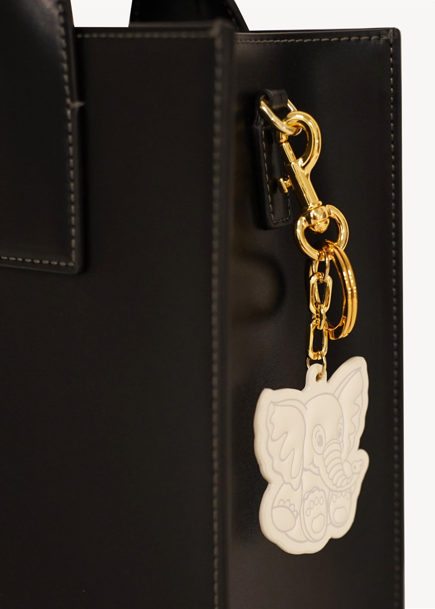 Lucky Elephant Keychain White